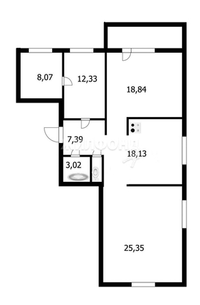 
   Продам 3-комнатную, 86.1 м², Александра Чистякова ул, 2/1

. Фото 7.