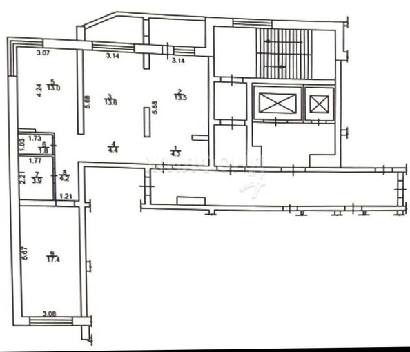 
   Продам 3-комнатную, 76.1 м², Республиканская ул, 17

. Фото 30.