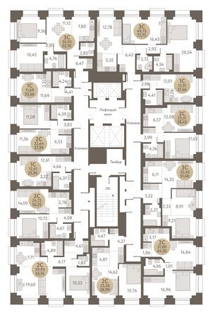 
   Продам 2-комнатную, 38.43 м², Urban-peaks (Городские вершины)

. Фото 1.