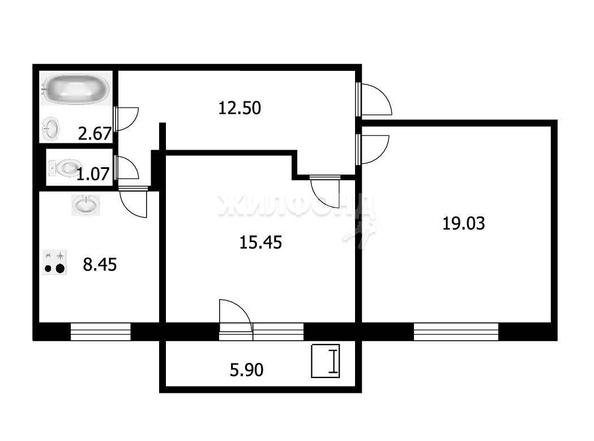 
   Продам 2-комнатную, 59.2 м², 2-й (4 мкр.) кв-л, 204/2

. Фото 13.