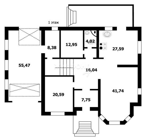 
   Продам дом, 565.6 м², Бердск

. Фото 46.