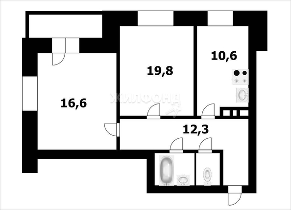 
   Продам 2-комнатную, 60 м², Сержанта Коротаева ул, 9/1

. Фото 11.