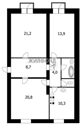 
   Продам комнату, 20.7 м², Учительская ул, 1

. Фото 8.