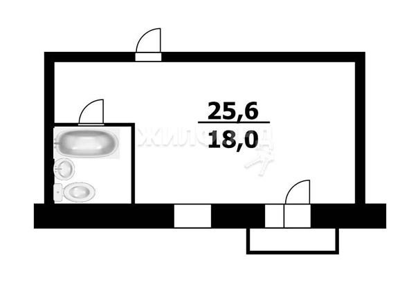 
   Продам студию, 25.6 м², Большая ул, 618

. Фото 9.