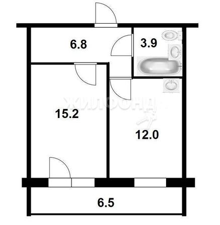 
   Продам 1-комнатную, 38 м², Романтиков ул, 8/1

. Фото 5.