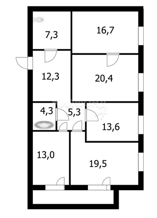 
   Продам 4-комнатную, 112.4 м², Медкадры ул, 7

. Фото 5.