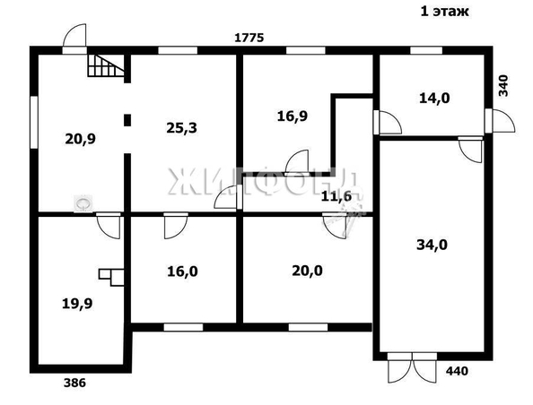 
   Продам дом, 276.1 м², Обь

. Фото 19.