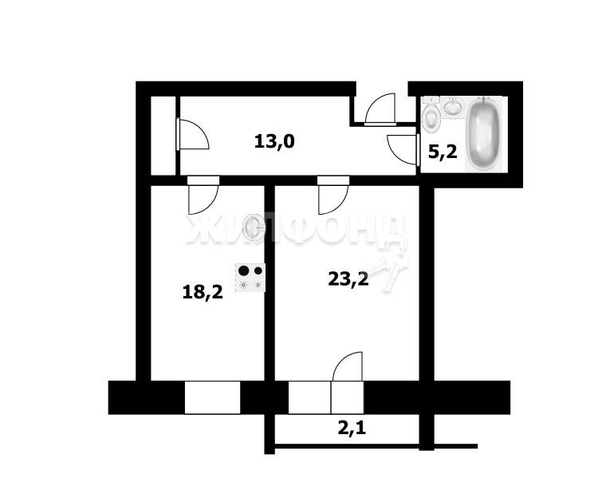 
   Продам 1-комнатную, 63.7 м², Семьи Шамшиных ул, 4

. Фото 11.