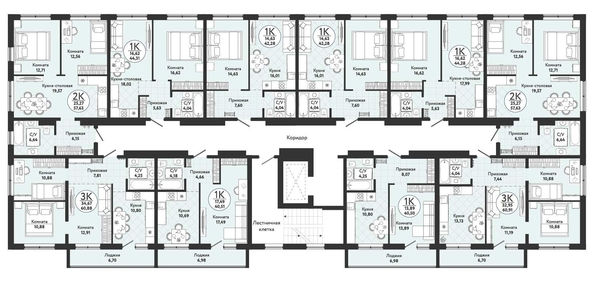 
   Продам 1-комнатную, 40.5 м², Одоевский, дом 4

. Фото 1.