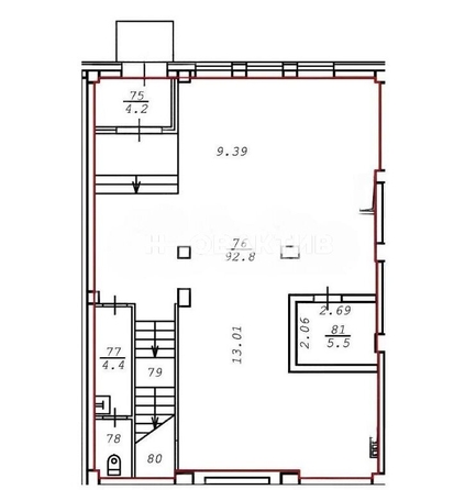 
   Сдам помещение свободного назначения, 110 м², Виктора Уса ул, 1

. Фото 3.