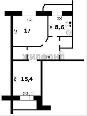 
   Продам 2-комнатную, 54.1 м², Связистов ул, 3/1

. Фото 23.