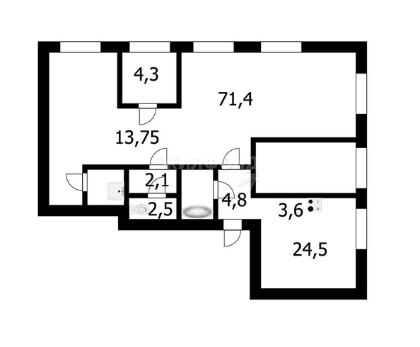 
   Продам студию, 24.5 м², Танковая ул, 32

. Фото 7.