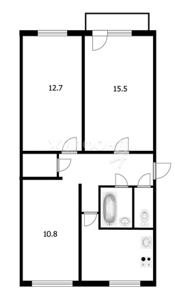 
   Продам 3-комнатную, 57.6 м², Подгорный мкр, 45

. Фото 5.