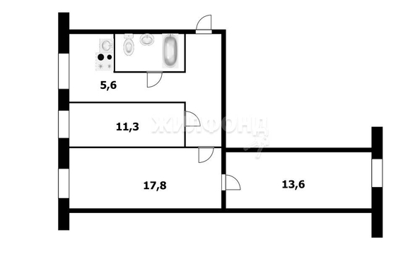 
   Продам 3-комнатную, 59.5 м², Жилмассив ул, 5

. Фото 14.