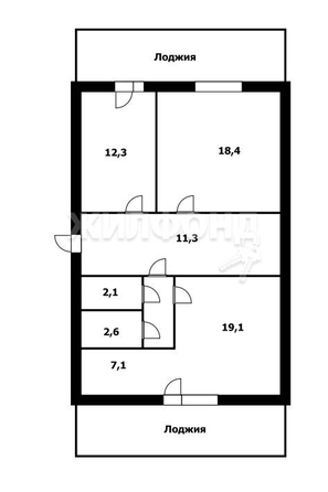 
   Продам 3-комнатную, 74.5 м², Новосибирская ул, 27

. Фото 22.