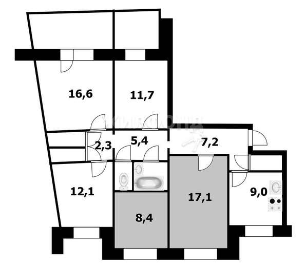 
   Продам комнату, 25.5 м², 2-й (4 мкр.) кв-л, 202

. Фото 8.