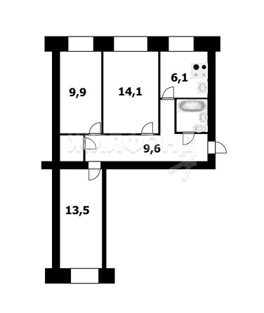 
   Продам 3-комнатную, 57.2 м², Ватутина ул, 28

. Фото 2.