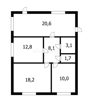 
   Продам дом, 122.8 м², Криводановка

. Фото 32.