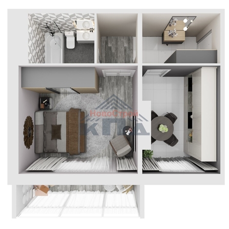 
   Продам 1-комнатную, 43 м², Николая Сотникова ул, 36/1

. Фото 3.