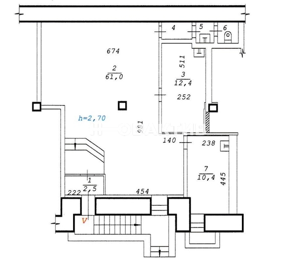 
   Сдам помещение свободного назначения, 90.6 м², Челюскинцев ул, 5

. Фото 6.