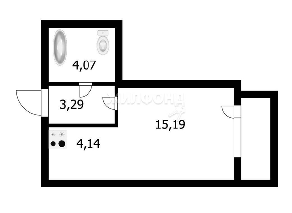 
   Продам студию, 28.7 м², Сухарная ул, 96/3

. Фото 11.