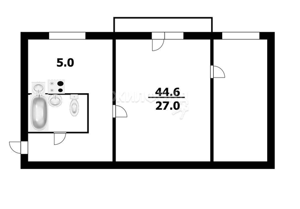 
   Продам 2-комнатную, 44.6 м², Зорге ул, 51

. Фото 8.