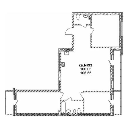 
   Продам 4-комнатную, 105.55 м²,  Римский квартал, 2 очередь

. Фото 1.