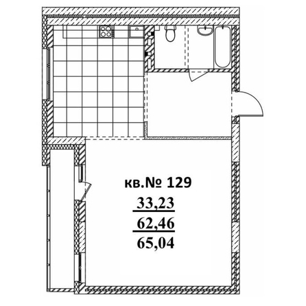 
   Продам 2-комнатную, 65.04 м²,  Римский квартал, 2 очередь

. Фото 1.