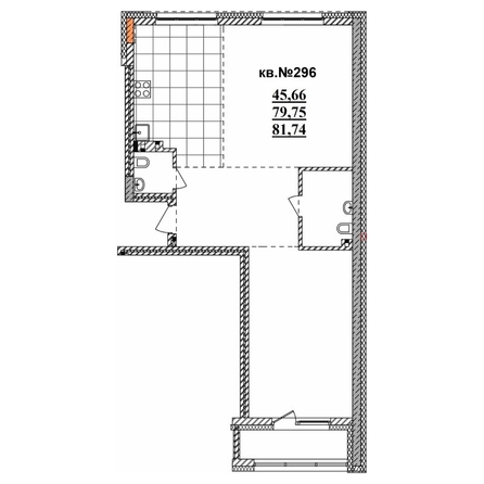 
   Продам 3-комнатную, 83.74 м²,  Римский квартал, 2 очередь

. Фото 2.