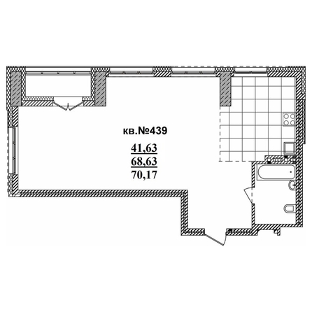 
   Продам 3-комнатную, 78.25 м²,  Римский квартал, 2 очередь

. Фото 1.