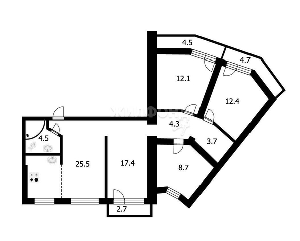 
   Продам 5-комнатную, 88.6 м², Ударная ул, 31

. Фото 15.