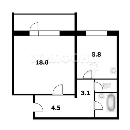 
   Продам 1-комнатную, 38.2 м², В. Высоцкого ул, 44

. Фото 25.