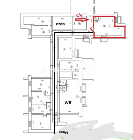 
   Продам помещение свободного назначения, 36 м², Аэропорт ул, 58/1

. Фото 5.