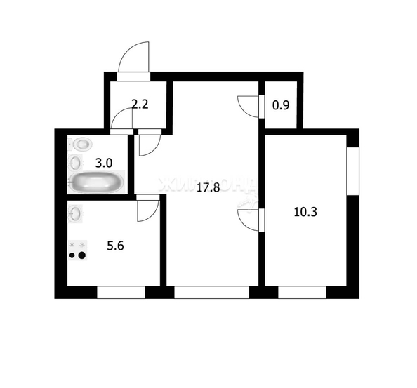 
   Продам 2-комнатную, 39.8 м², Ватутина ул, 3

. Фото 21.