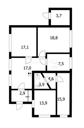 
   Продам 5-комнатную, 106.4 м², Угловая ул, 2а

. Фото 9.