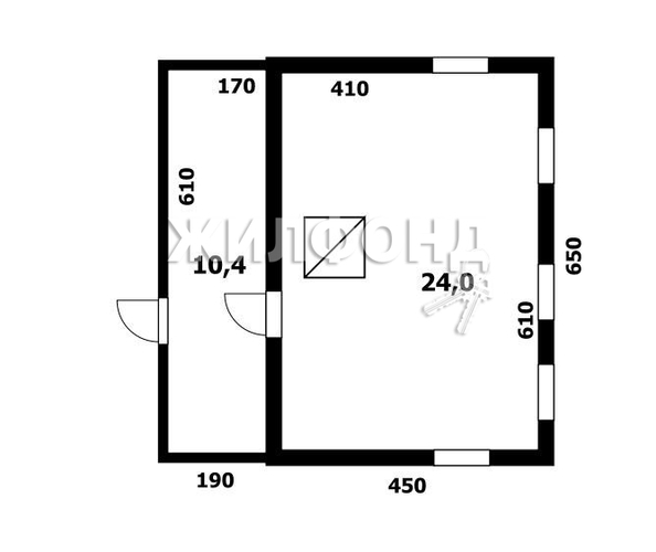 
   Продам дом, 34.4 м², Сушиха

. Фото 7.