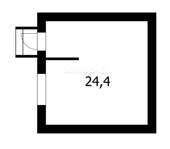 
   Продам студию, 24.4 м², Березки мкр, 107

. Фото 8.