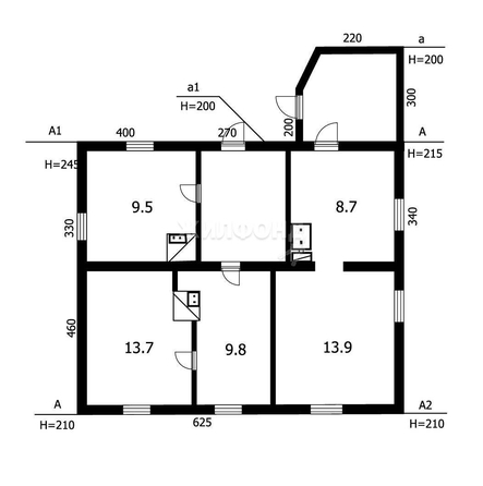 
   Продам дом, 56 м², Новосибирск

. Фото 7.