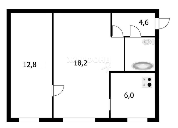 
   Продам 2-комнатную, 42.4 м², Немировича-Данченко ул, 163

. Фото 8.