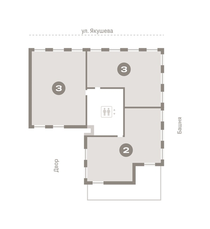 
   Продам 3-комнатную, 189.89 м², На Декабристов, дом 6-2

. Фото 16.