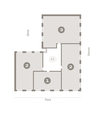 
   Продам 2-комнатную, 109.13 м², На Декабристов, дом 6-2

. Фото 16.