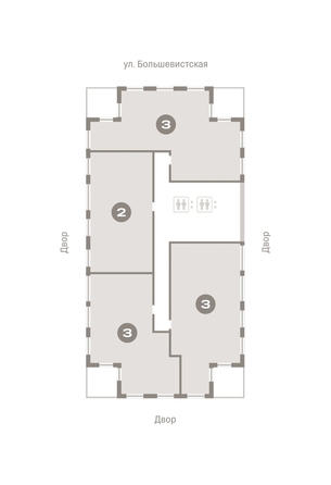 
   Продам 3-комнатную, 134.9 м², Европейский берег, дом 44

. Фото 1.