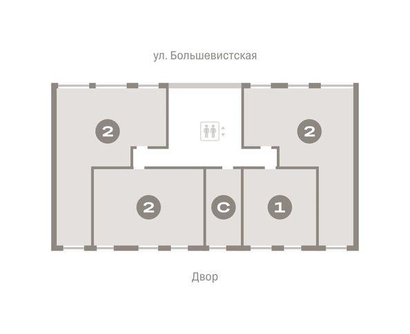 
   Продам 2-комнатную, 130.9 м², Европейский берег, дом 44

. Фото 1.