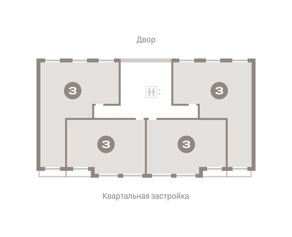 
   Продам 3-комнатную, 81.44 м², Европейский берег, дом 49

. Фото 1.