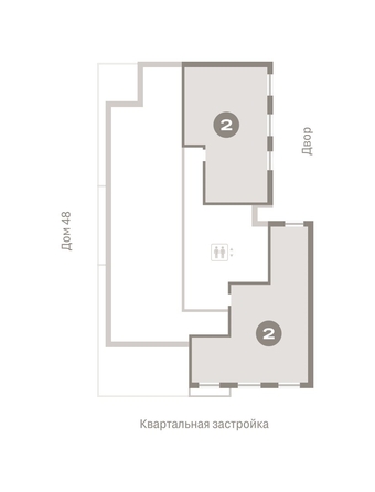 
   Продам 2-комнатную, 83.01 м², Европейский берег, дом 49

. Фото 1.