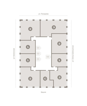 
  Продается 2-комн. квартира, 85.45 м², ЖК Мылзавод, дом 8
. Фото 13.