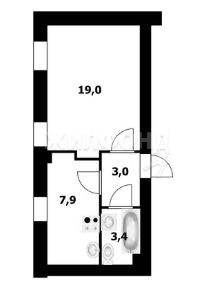 
   Продам 1-комнатную, 33.3 м², Героев Революции ул, 100

. Фото 10.