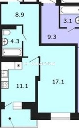 
   Продам 1-комнатную, 41.5 м², Междуреченская ул, 3

. Фото 1.