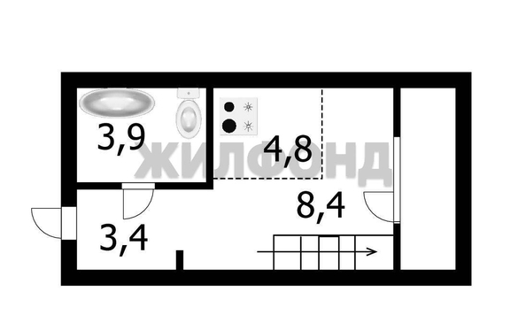 
  Продается студия, 31 м², ЖК Нормандия-Неман, дом 2
. Фото 21.