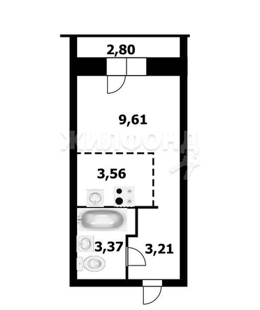 
   Продам студию, 19.8 м², Виктора Уса ул, 7

. Фото 5.